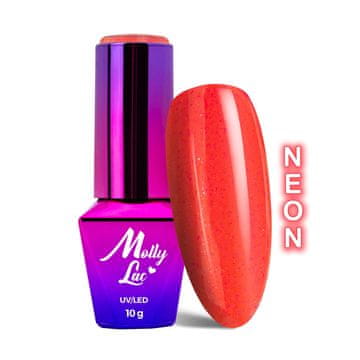 shumee MollyLac Glowing Time Blush Crush neonski hibridni lak za nohte 10 g št. 230