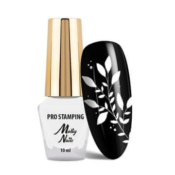 shumee Molly Nails PRO Stamping lak za žigosanje, bel, 10 ml