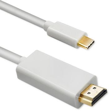 Kabel Qoltec USB 3.1 tipa C moški / HDMI A moški | 4K | Alternativni način | 1 m