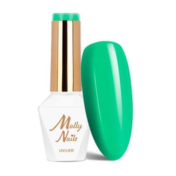 shumee Molly Nails Green Party Crystal Grass hibridni lak za nohte HEMADiHEMAFree 8 g št. 84