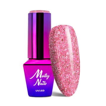 shumee Molly Nails Luxury Glam Pink Reflections hibridni lak za nohte 8 g št. 540