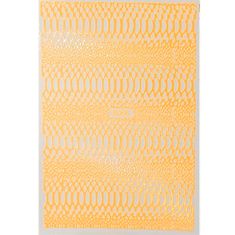 Allepaznokcie Nalepke za nohte tanke, samolepilne, opalescentne, kačja koža, Snake Skin oranžne barve