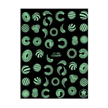 shumee Tanke samolepilne nalepke za nohte, svetleče, barvne, UV CY040