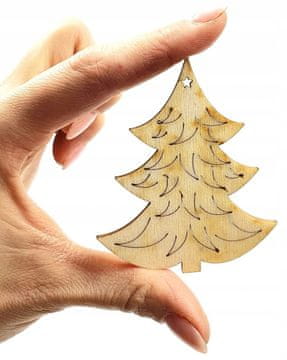 shumee LESENI OBESKI ZA BOŽIČNO DREVO 7,1 CM 1 KOS