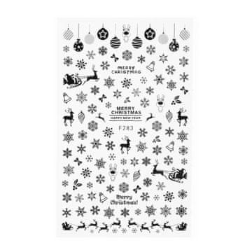 shumee Tanke samolepilne nalepke za nohte božične F283 črne