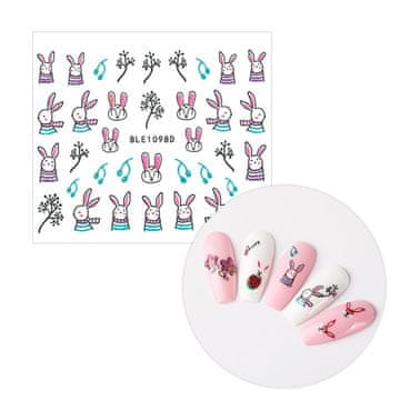 shumee 3D nalepke za nohte, samolepilne, bleščeče, velikonočne, BLE 1098D