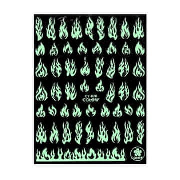 shumee Tanke samolepilne nalepke za nohte, svetleče, barvne, UV CY028