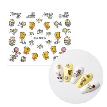 shumee 3D nalepke za nohte, samolepilne, bleščeče, velikonočne, BLE 1054D
