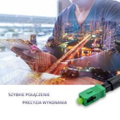 Qoltec SC/APC hitri optični konektor | enomodni | 3,0 mm
