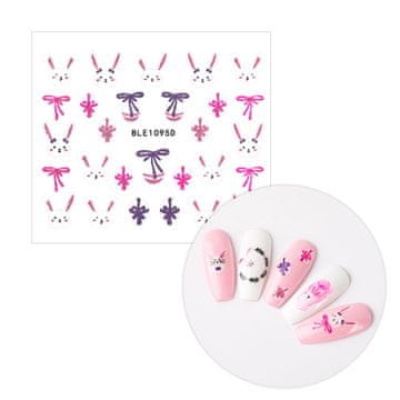 shumee 3D nalepke za nohte, samolepilne, bleščeče, velikonočne, BLE 1095D