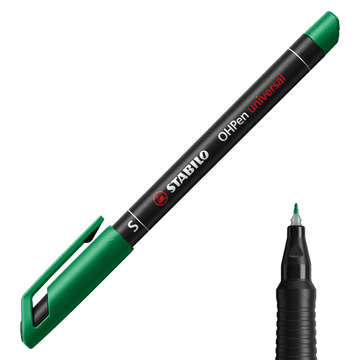 shumee Folijski flomaster Stabilo OHPen S, zelen, 0,4 mm