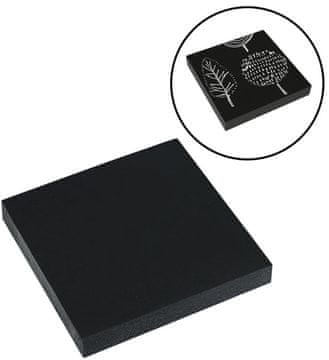 shumee Samolepilni zvezek Eagle 654BL črne barve 75x75, 100 kosov