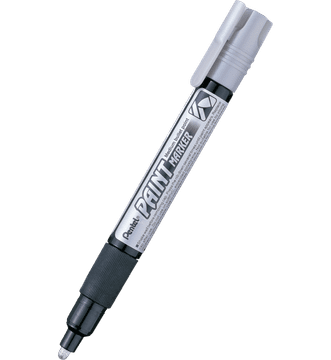 shumee Pentel okrogel srebrn oljni marker za obnovo črk MMP20-Z