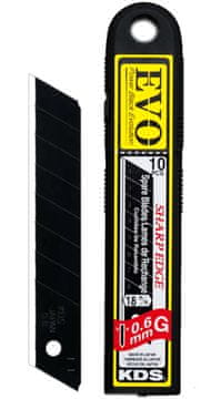 shumee 18 mm KDS GB-10B EVO segmentirana rezila (10x črno rezilo 0,6 mm)