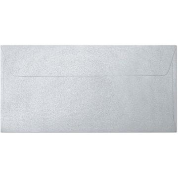 shumee Dekorativna biserno srebrna kuverta DL /10 kosov/ '280114'