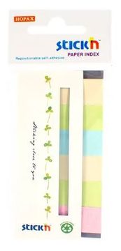 shumee Posamezni papirnati zaznamki. 45x15 mm, 6 barv. Neon. Eko, 180 listov. Stickn 21597