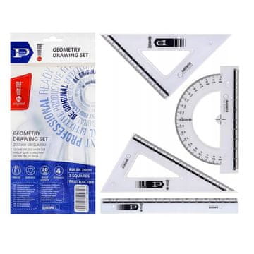shumee Komplet za risanje MemoBe by Pratel z ravnilom 20 cm MK106-00