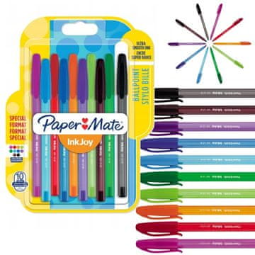 shumee Paper-Mate INKJOY 100 CAP pisalo /8+2 kosov/ na pretisnem omotu 1956751