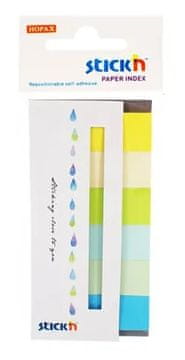 shumee Posamezni papirnati zaznamki. 45 x 15 mm, 6 barv. neonski. Poletje. 180 kartic. Stickn 21596