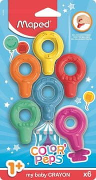 shumee Maped Baby Colorpeps voščenke za zgodnjo starost, 6 kosov, 863806
