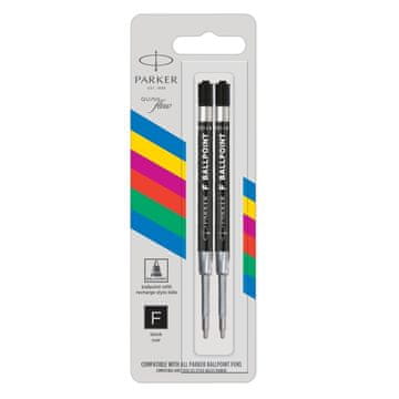 shumee Parker Eco Black "F" polnilo za kemični svinčnik, 2 kosa, 2166541