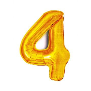 shumee Stolnji folijski balon številka 4 zlat ANTELLA BCF-955-4
