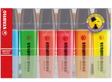shumee STABILO BOSS ORIGINAL SET 6 OZNAČEVALCEV