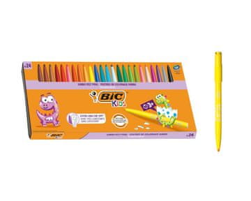 shumee BIC Kids Visacolor XL ECOlutions flomastri, škatla 24 kosov