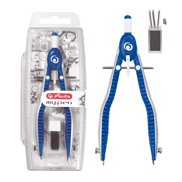 shumee Herlitz My.Pen hitro nastavljiv kompas modro-bel 50046768