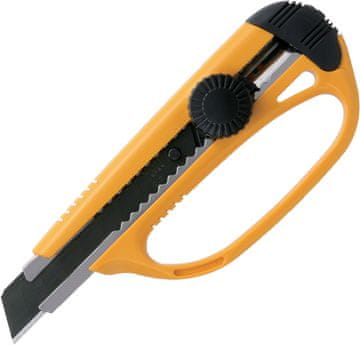 shumee KDS L-30 nož z zaščitnim ščitnikom za prste, rumen, 18 mm segment (3x črno rezilo)