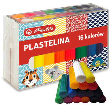 shumee Herlitz plastelin 16 barv srčkane živali 9582636