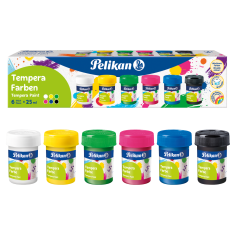 shumee Tempera barve za plakate 6 barv 25 ml Pelikan 804882