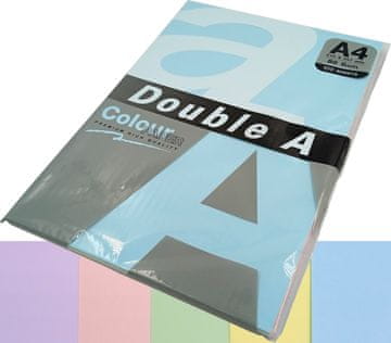 shumee Barvni papir A4 Double A Pastel Mix 5 barv /100 listov/