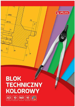 shumee Herlitz barvni tehnični blok A3/10 listov 160 g 9583642
