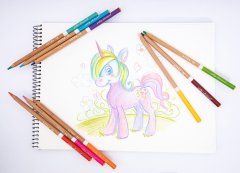 shumee Svinčniki Astra iz cedrovega lesa, 36 barv, kovinska embalaža, 312117003