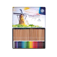 shumee Svinčniki Astra iz cedrovega lesa, 36 barv, kovinska embalaža, 312117003