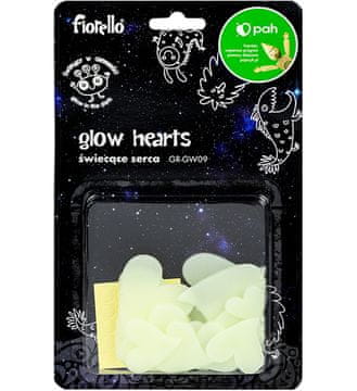 shumee Mešanica okraskov s fluorescentnimi SRČKI, 24 kosov FIORELLO GR-GW09