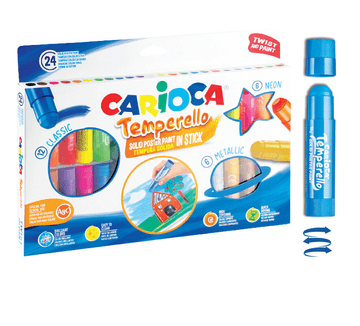 shumee Barvne palčke Carioca TEMPERELLO 24 barv 43290