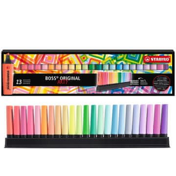 shumee Označevalnik Stabilo Boss Arty s stojalom /komplet 23 kosov/ 7023-01-5-20