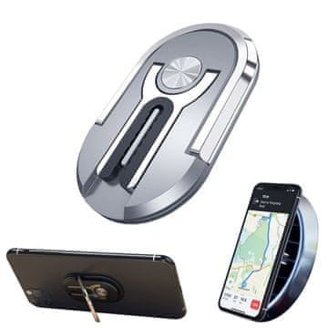shumee Večnamenski prstan in držalo za zračnik za telefon (srebrna)