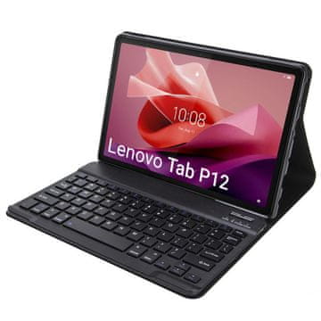 shumee Bluetooth torbica s tipkovnico za Lenovo Tab P12 TB-370 (črna)