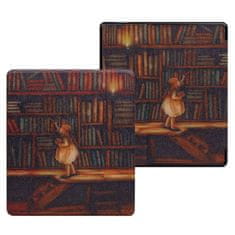 shumee Grafična pametna torbica Kindle Oasis 2019 (Library Girl)