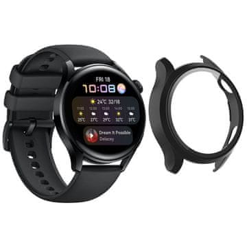 shumee Etui 2v1 s steklom za Huawei Watch GT 2 PRO (črna)
