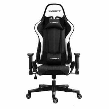 Drift Stol Gaming DRIFT DR175CARBON Bela Črna