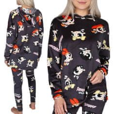 sarcia.eu Powerpuff Girls Grafitna, HOMEWEAR ženski komplet, topla kapuco in legice, udobna trenirka za doma XL