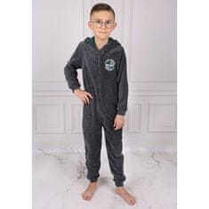sarcia.eu HARRY POTTER Slytherin Enodelne otroške pižame, tople flisaste pižame, onesie, kapuco pižame 134