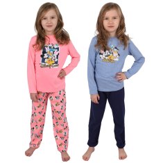 Disney DISNEY Mickey Mouse Dekliške pižame z dolgimi hlačami, dolgimi rokavi, komplet 2 kosov OEKO-TEX 98