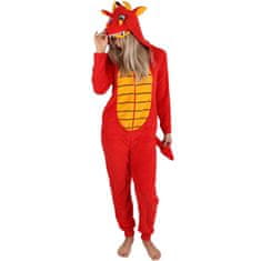 sarcia.eu ZMAJ Ženske, enodelne pižame, topla kombineza s kapuco, kostum, kostum zmaja XXS