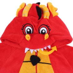 sarcia.eu ZMAJ Ženske, enodelne pižame, topla kombineza s kapuco, kostum, kostum zmaja XXS