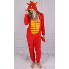 sarcia.eu ZMAJ Ženske, enodelne pižame, topla kombineza s kapuco, kostum, kostum zmaja XXS